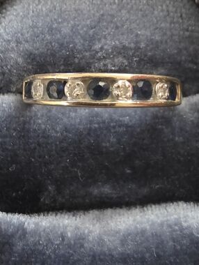 10k Spinel, Diamond Yellow Gold Ring